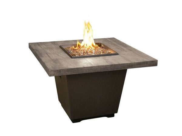 American Fyre Designs Reclaimed Wood Cosmo Square Fire Table